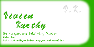 vivien kurthy business card